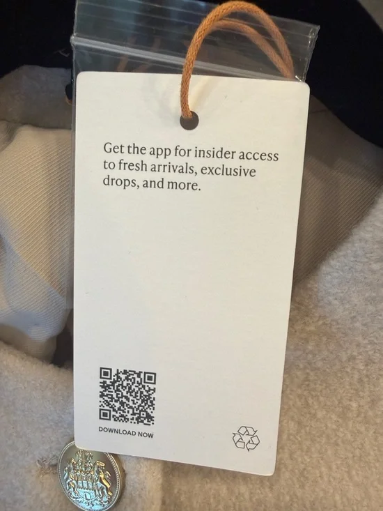 NWT Quince 100% Merino Wool Collarless Cropped Jacket - Bone - M - Picture 13 of 14